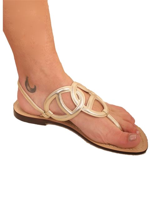 Sandali capresi stile vintage platino Da Costanzo | OVALIPLATINO